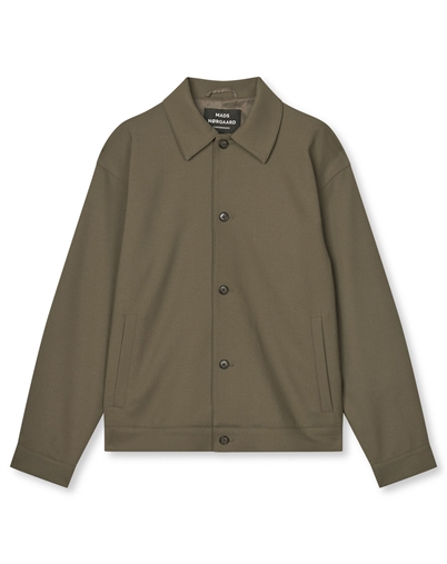 Mads Nørgaard - Super Twill Travis Jacke - Tarmac